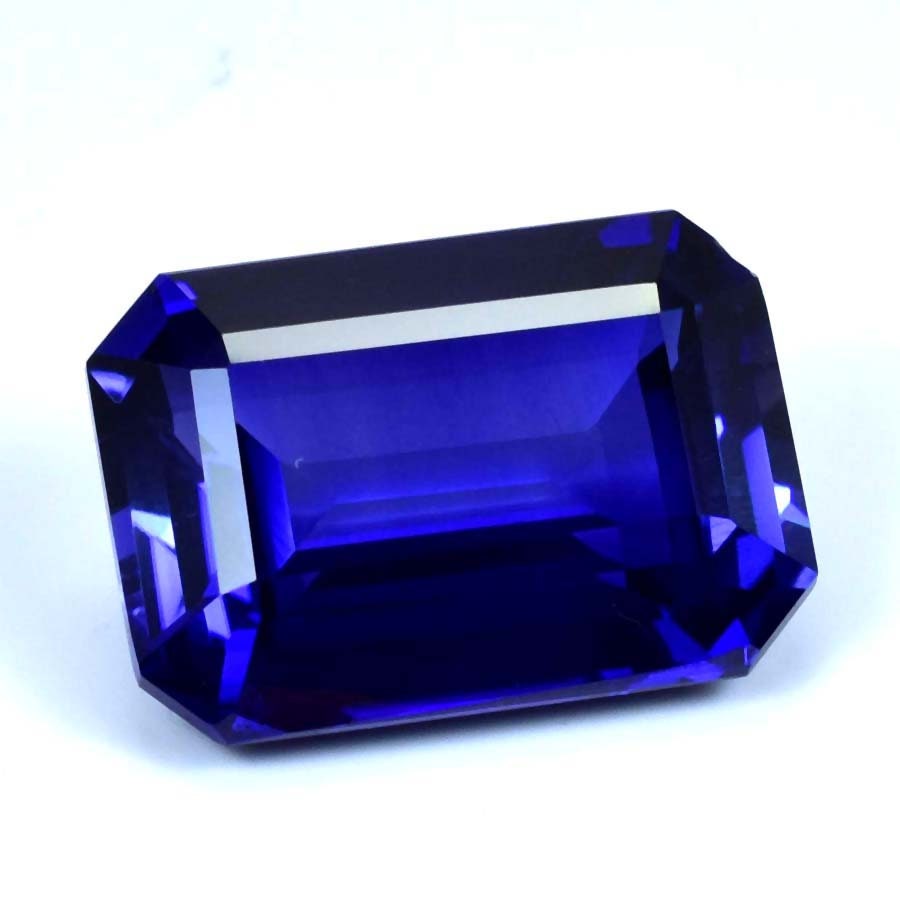 Royal Blue Sapphire Emerald Cut Loose Gemstone