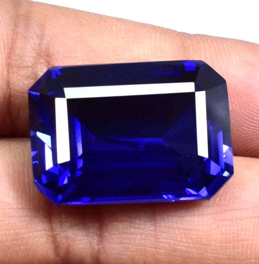 Royal Blue Sapphire Emerald Cut Loose Gemstone